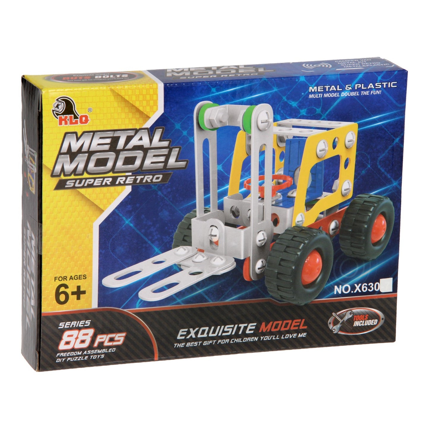 Construction set Metal Forklift, 88dlg.