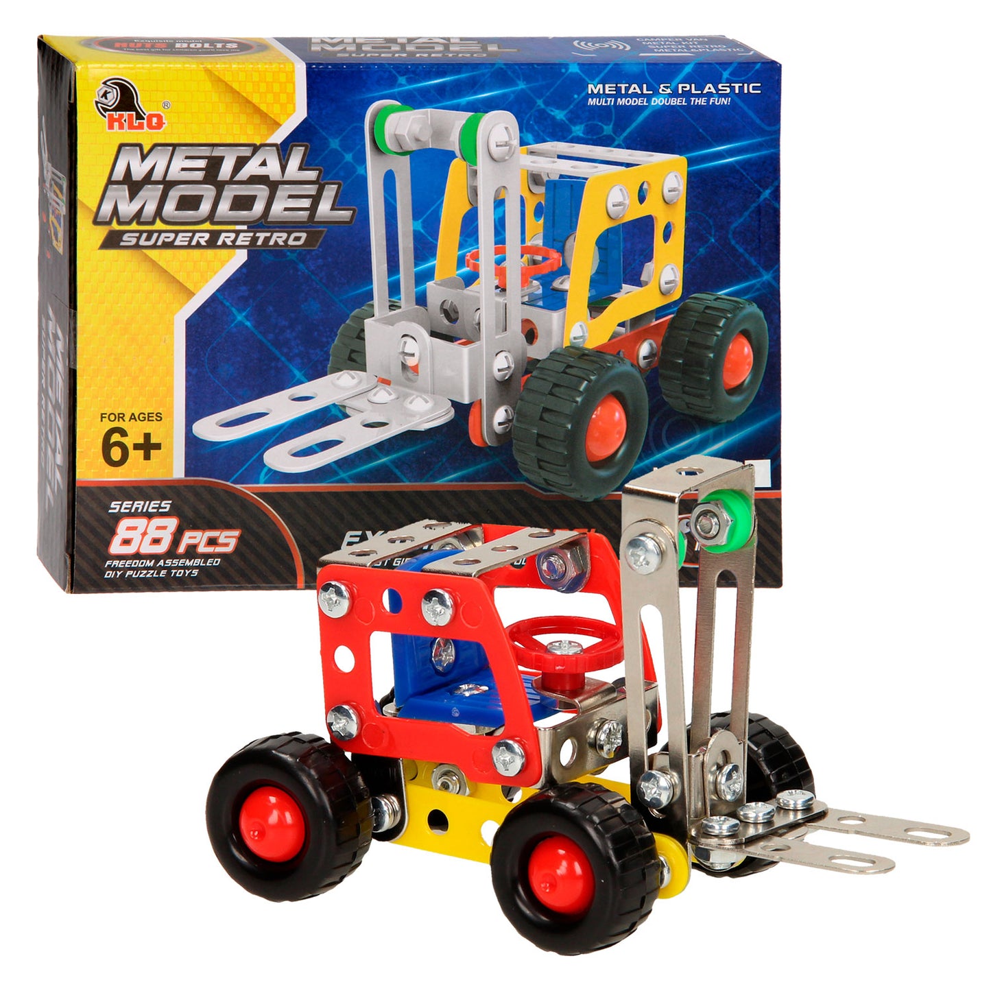 Construction set Metal Forklift, 88dlg.