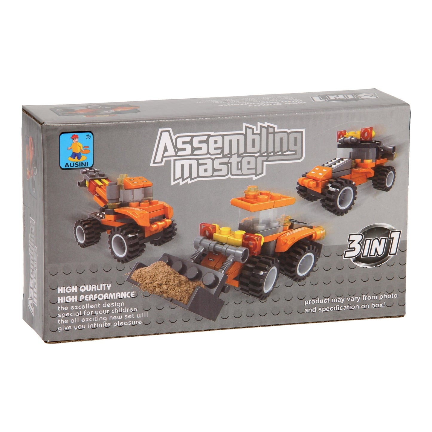 Set de construcción vehículos de trabajo 3en1 - 57uds.