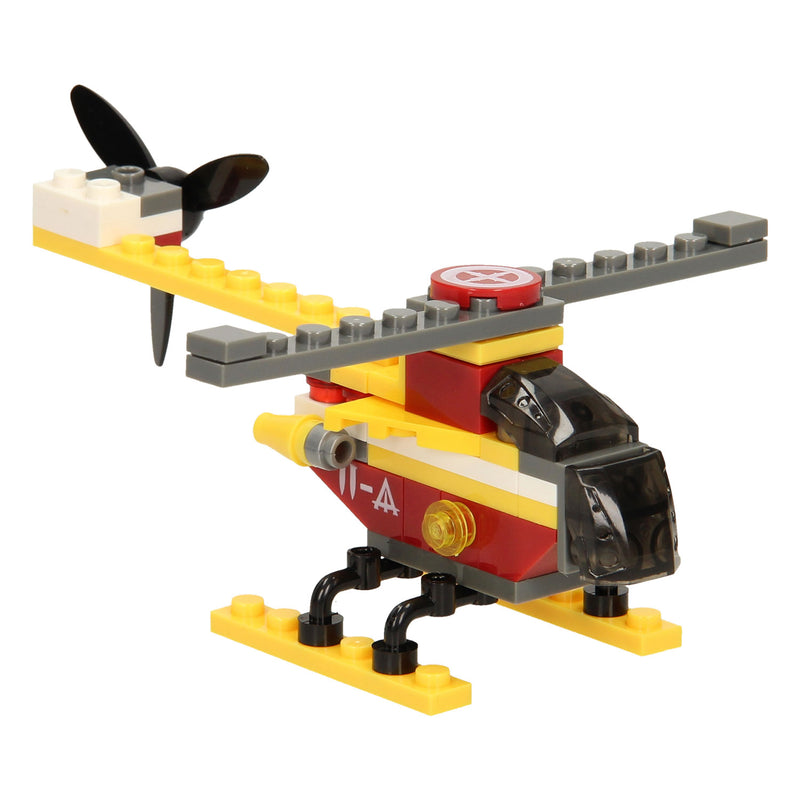 Set de construcción aviones y barco 3en1 - 52 uds.