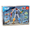 Bouwset titan heroes - space blauw - 84dlg.