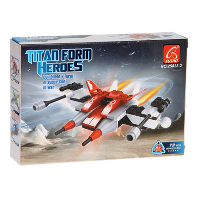 Set da costruzione Titan Heroes - Spazio Rosso - 73 pezzi.