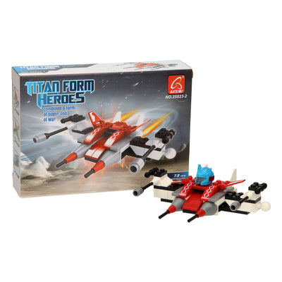 Set da costruzione Titan Heroes - Spazio Rosso - 73 pezzi.