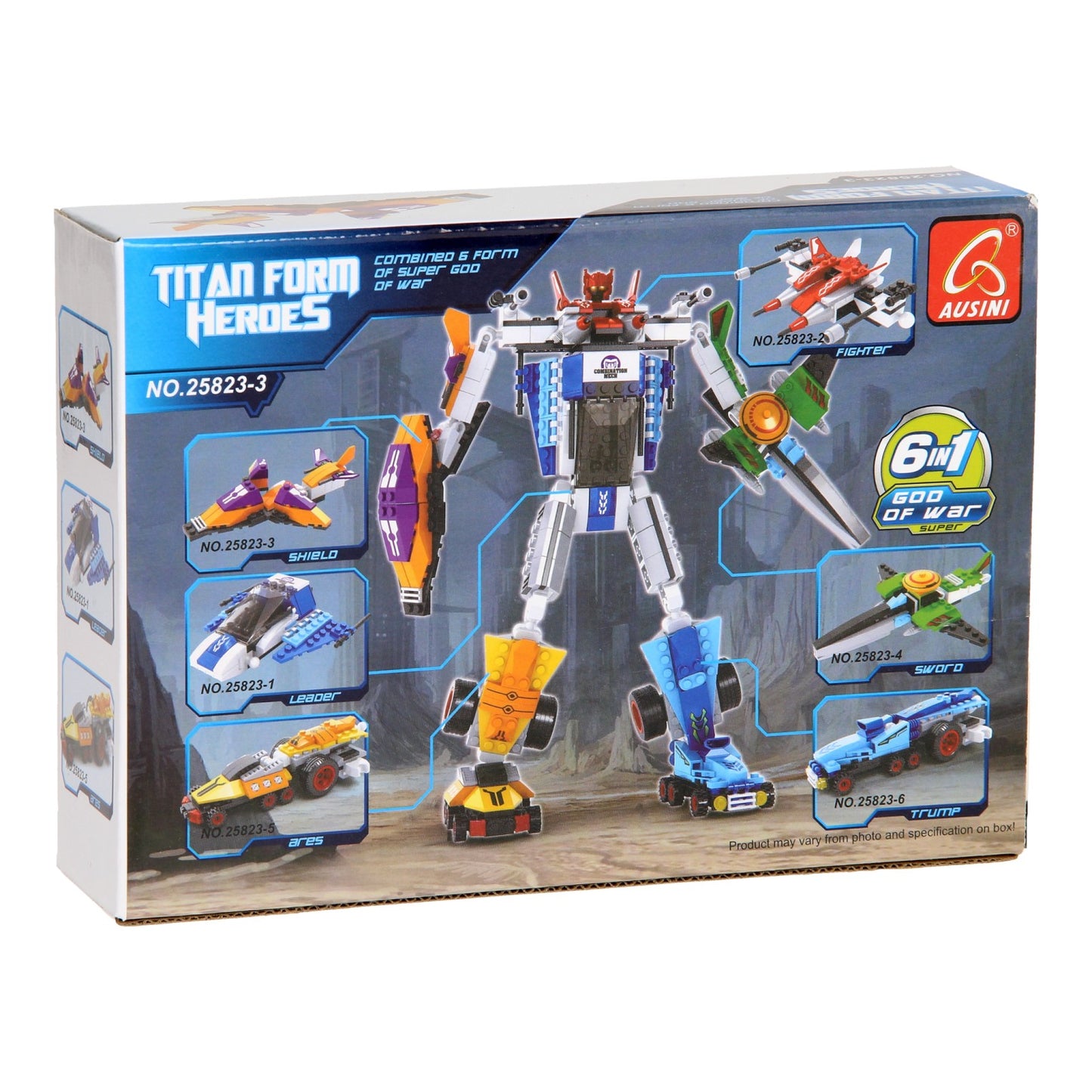 Juego de construcción Titan Heroes - naranja espacial - 49 piezas.