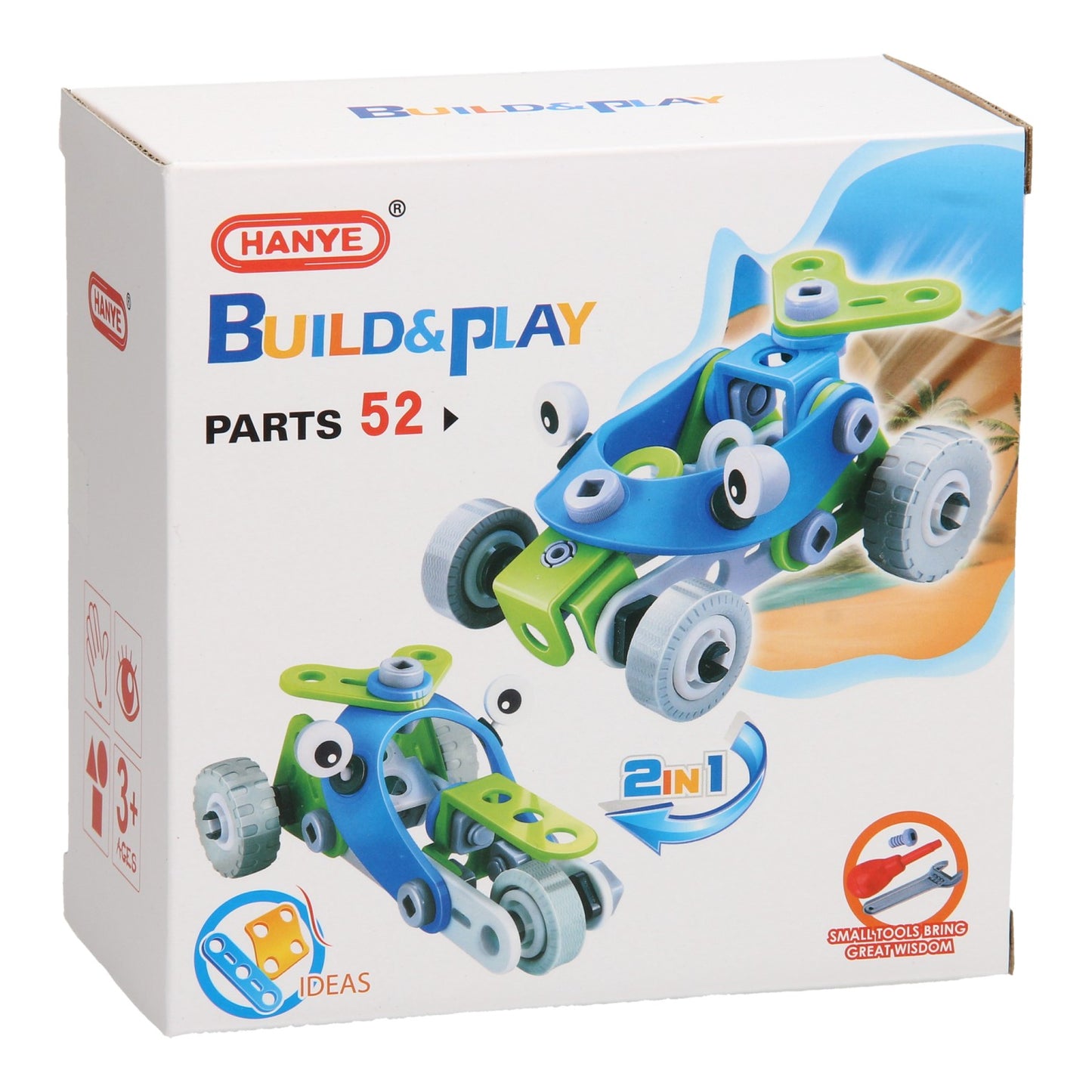 Building Play Set Racing Cars 2in1, 52dlg.