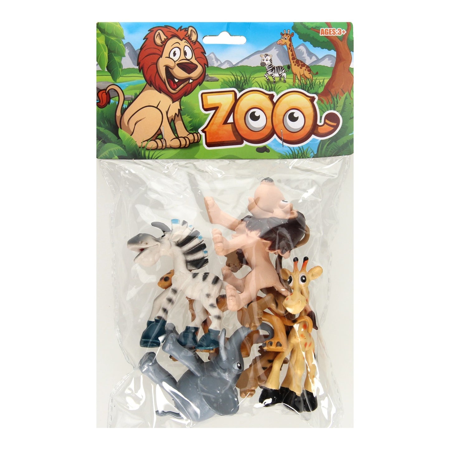 Madly wild animals play set, 6dlg.