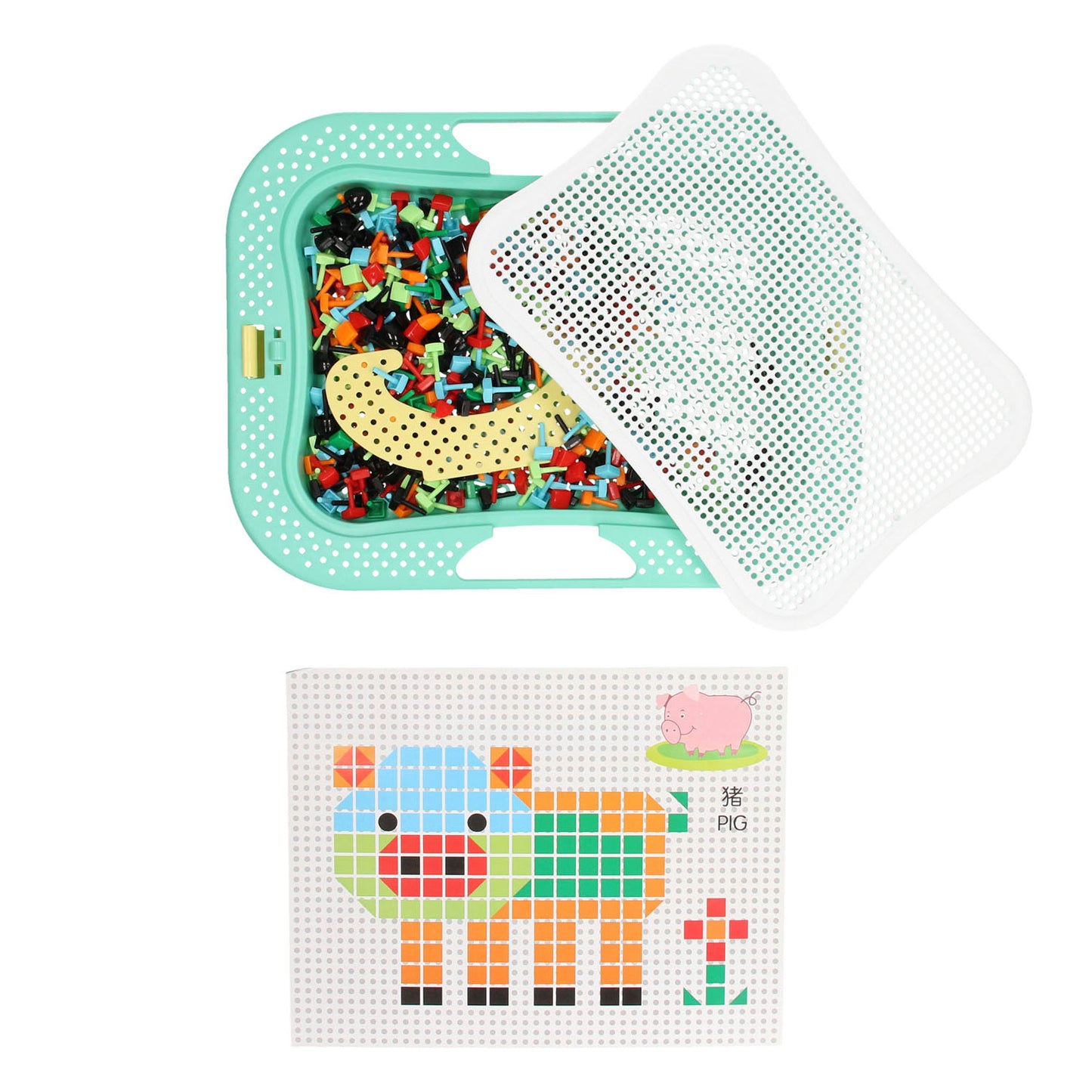 Insteek mozaïek in opbergkoffer