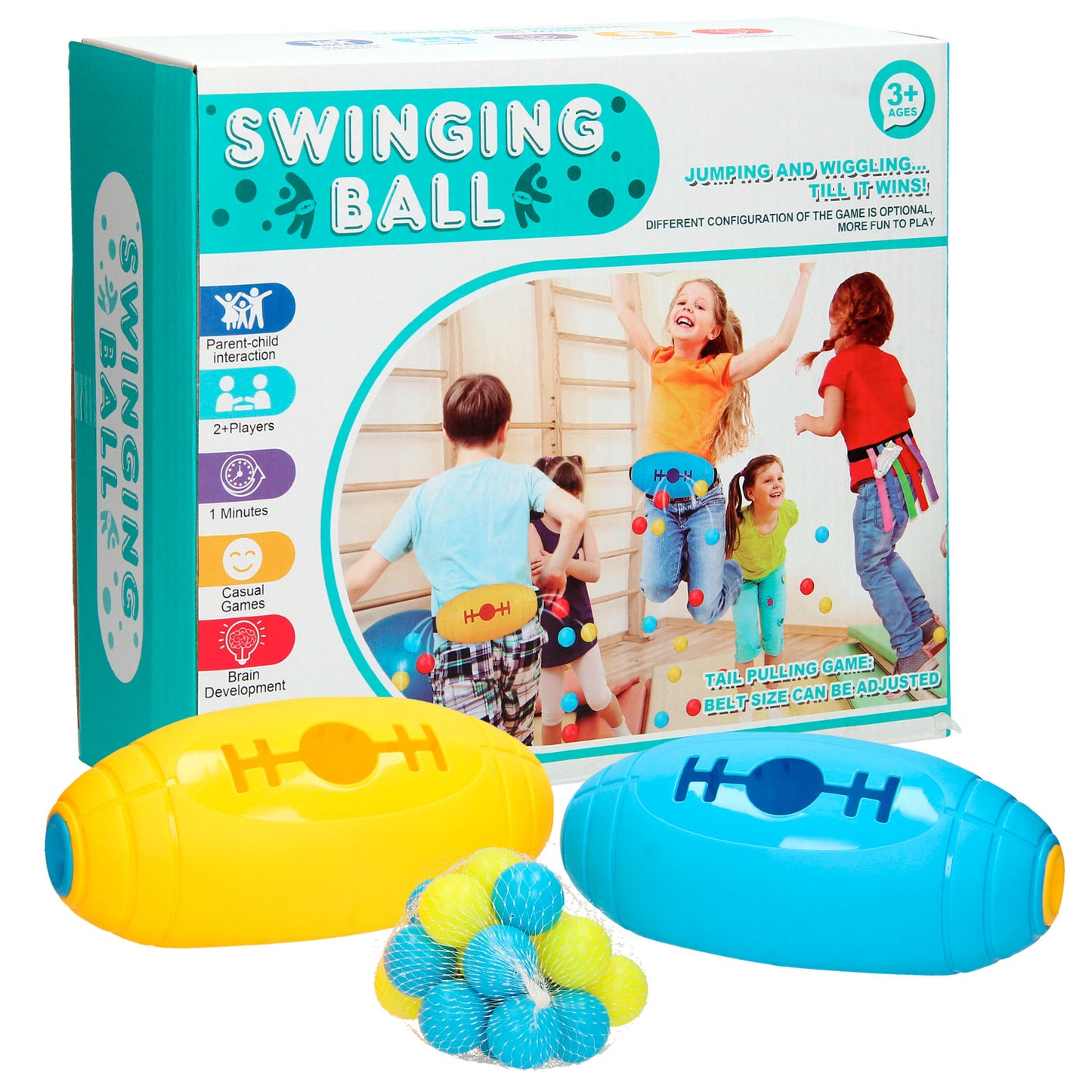 Juego 2 en 1: las cintas hacen swing con la pelota