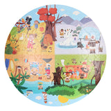 Round puzzle in storage box four seasons, 150st. - afbeelding 1