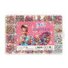 Cuentas en caja de almacenamiento de colores pastel