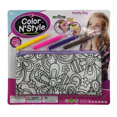 Estuche para lápices de bricolaje para colorear.