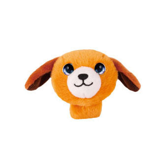 Bracciale pieghevole in peluche cane marrone
