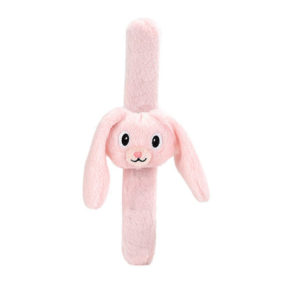 Orecchie flosce di coniglio con braccialetto in peluche