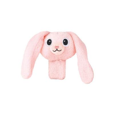 Orecchie flosce di coniglio con braccialetto in peluche