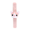 Bracciale pieghevole in peluche gattino rosa