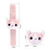 Bracciale pieghevole in peluche gattino rosa