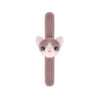 Pulsera plegable de peluche gatito gris