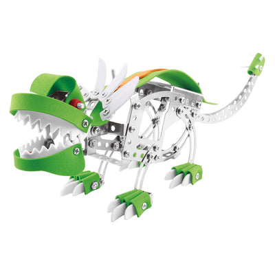 Set da costruzione in metallo dinosauro triceratopo