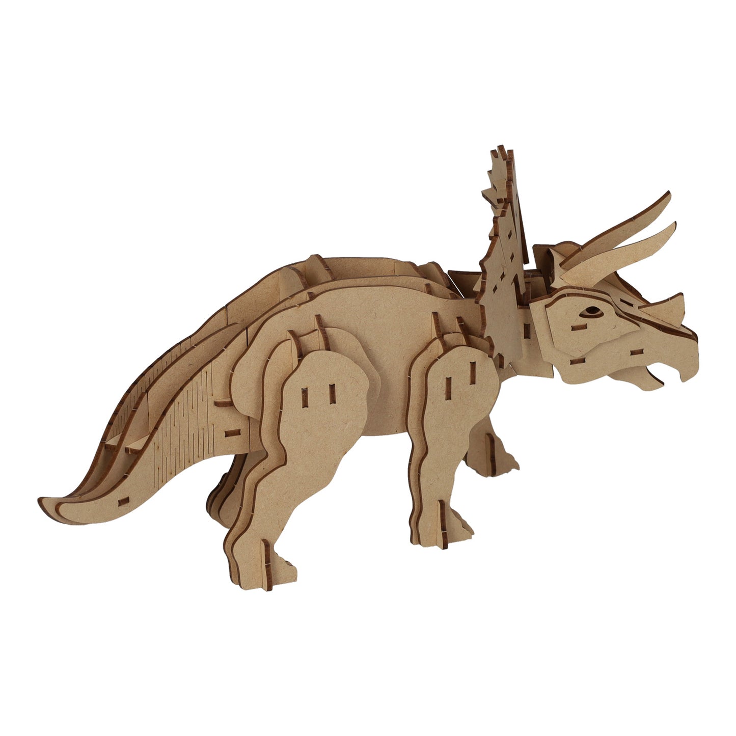 Kit di costruzione in legno triceratopo 3D