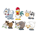 Matching puzzle farm, 6 pcs. - afbeelding 2