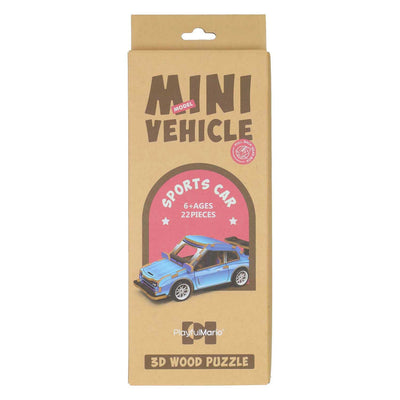 Kit di costruzione in legno per auto sportiva 3D
