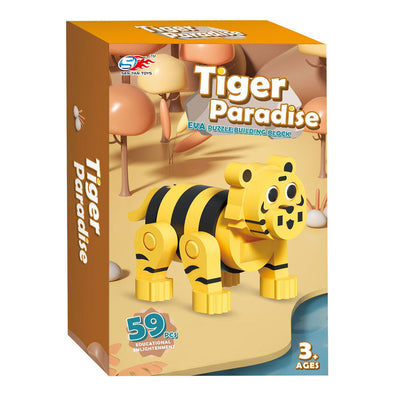 Set de construcción de espuma Tigre 3D