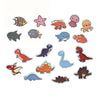 Foam bath figures dinosaurs sea animals, 18 pcs.