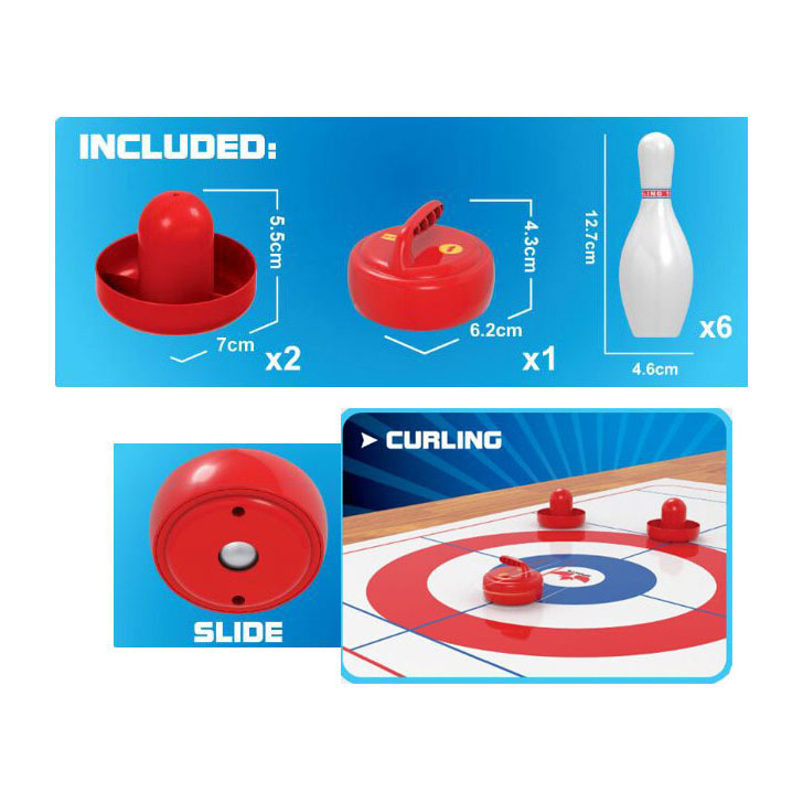 Set de bolos y curling de aire ngk