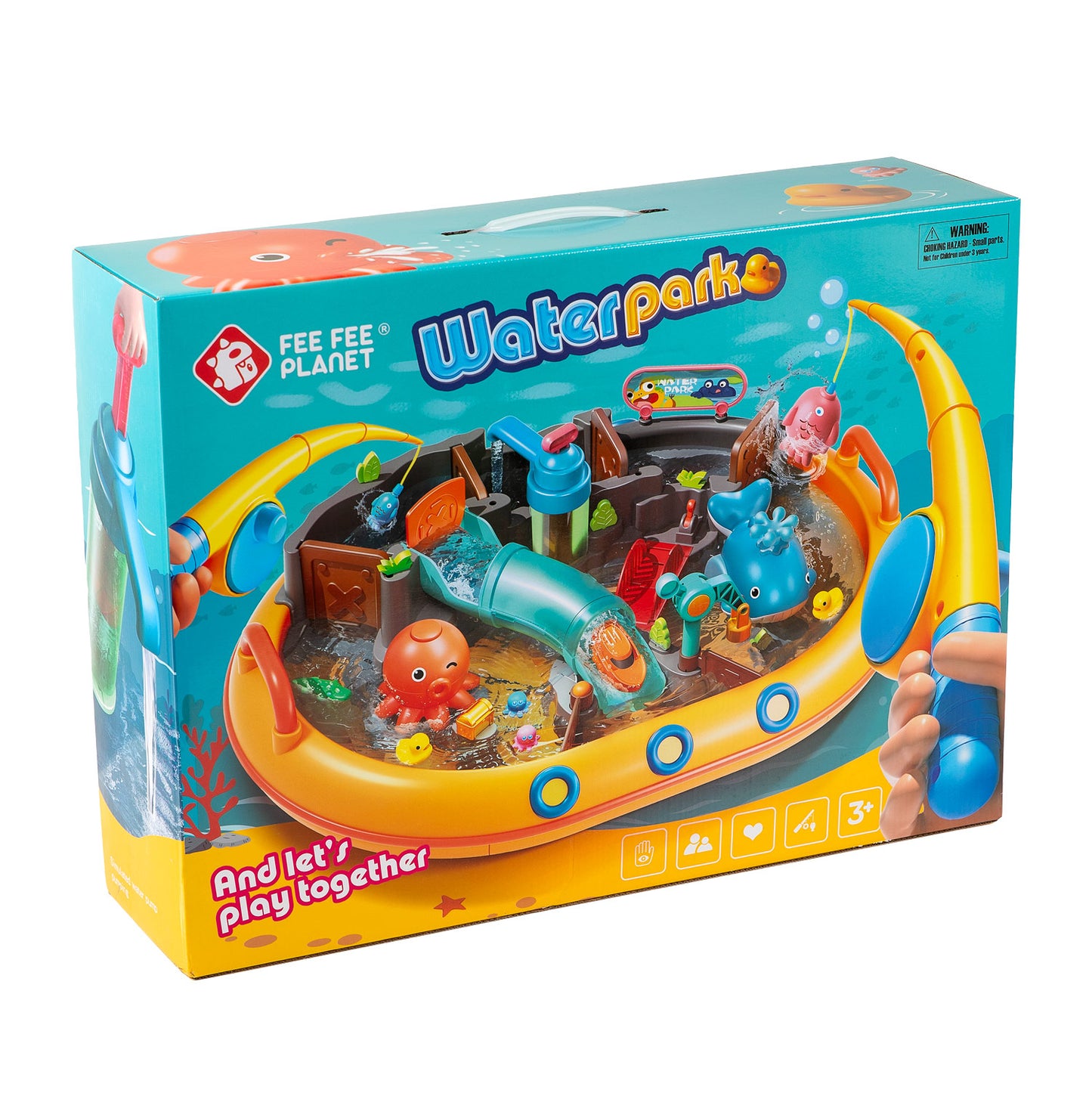 Water park set with 2 rods