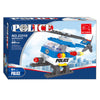 Set da costruzione per elicottero della polizia - 68 pezzi.