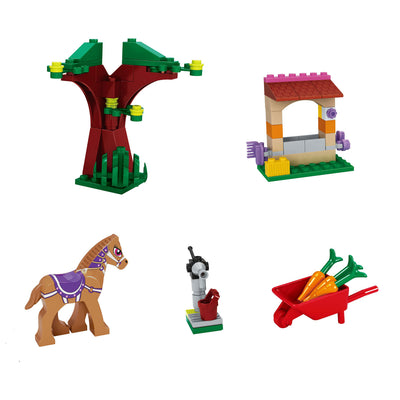 Set da costruzione fattoria dei pony - 79 pezzi.