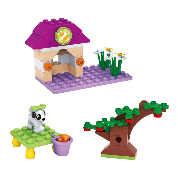 Juego de construcción de parque infantil para perros - 76 piezas.