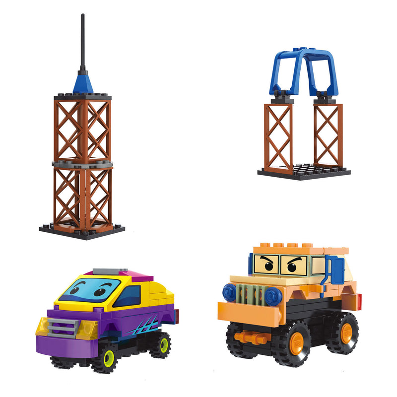 Juego de construcción de coches - 129 piezas.