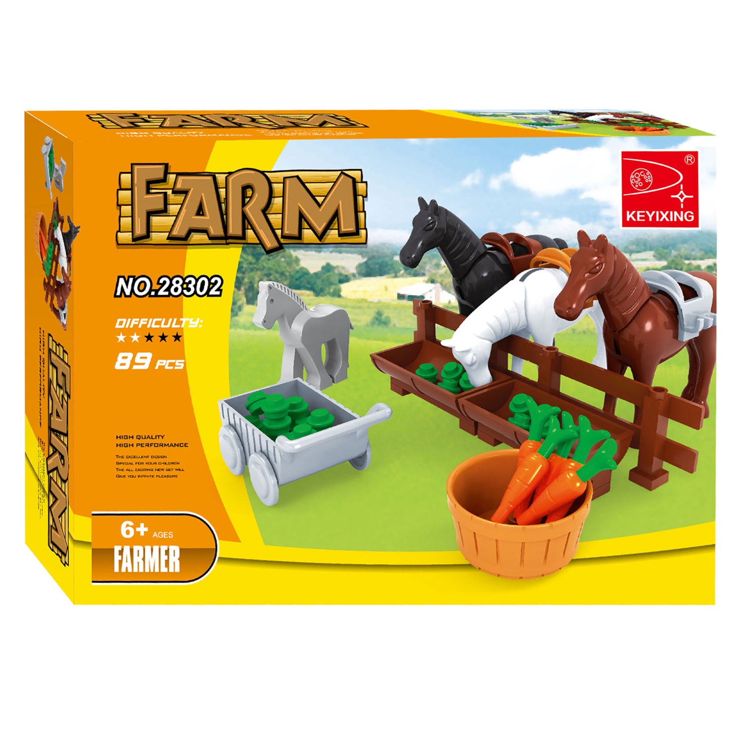 Farm construction set - 89 pieces.