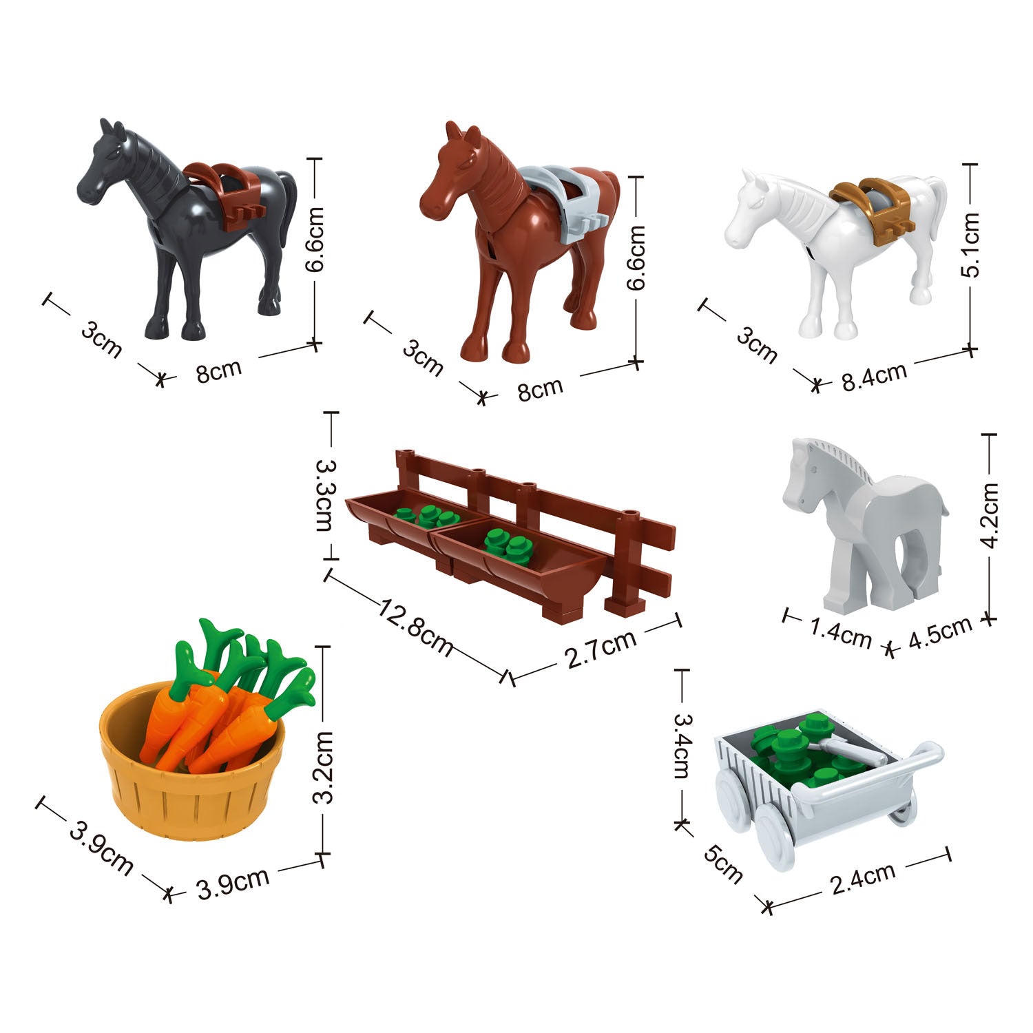Farm construction set - 89 pieces.