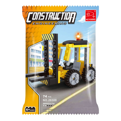 Set da costruzione per carrelli elevatori - 74 pezzi.