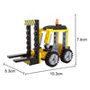 Juego de construcción para carretillas elevadoras - 74 piezas.