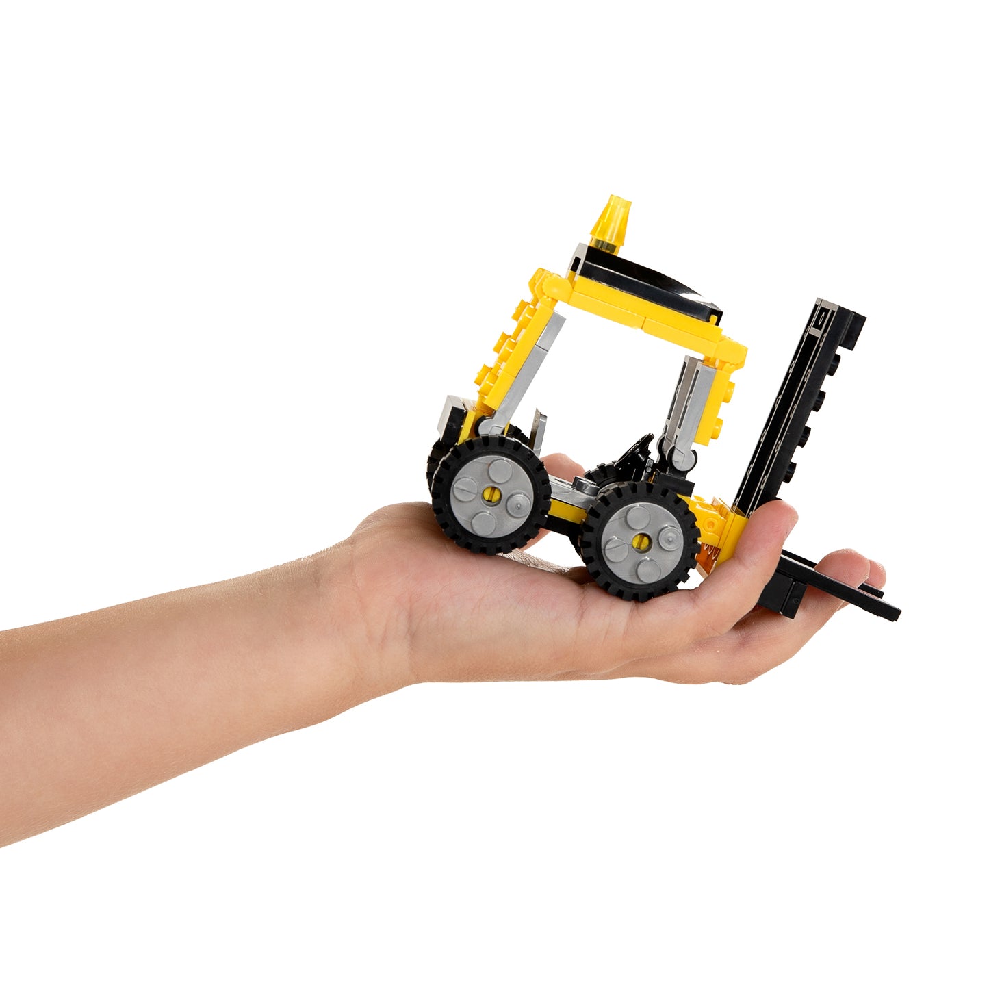 Juego de construcción para carretillas elevadoras - 74 piezas.