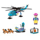 Juego de construcción de trineo tirado por perros con helicóptero polar Mission - 248 piezas.