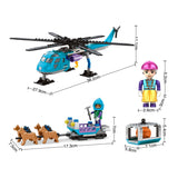 Bouwset poolmissie heli hondenslee - 248dlg. - afbeelding 3