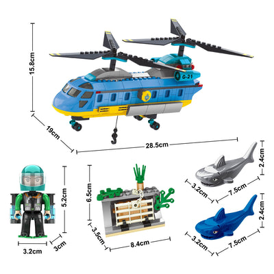 Set da costruzione missione polare missione subacquea - 344 pz.