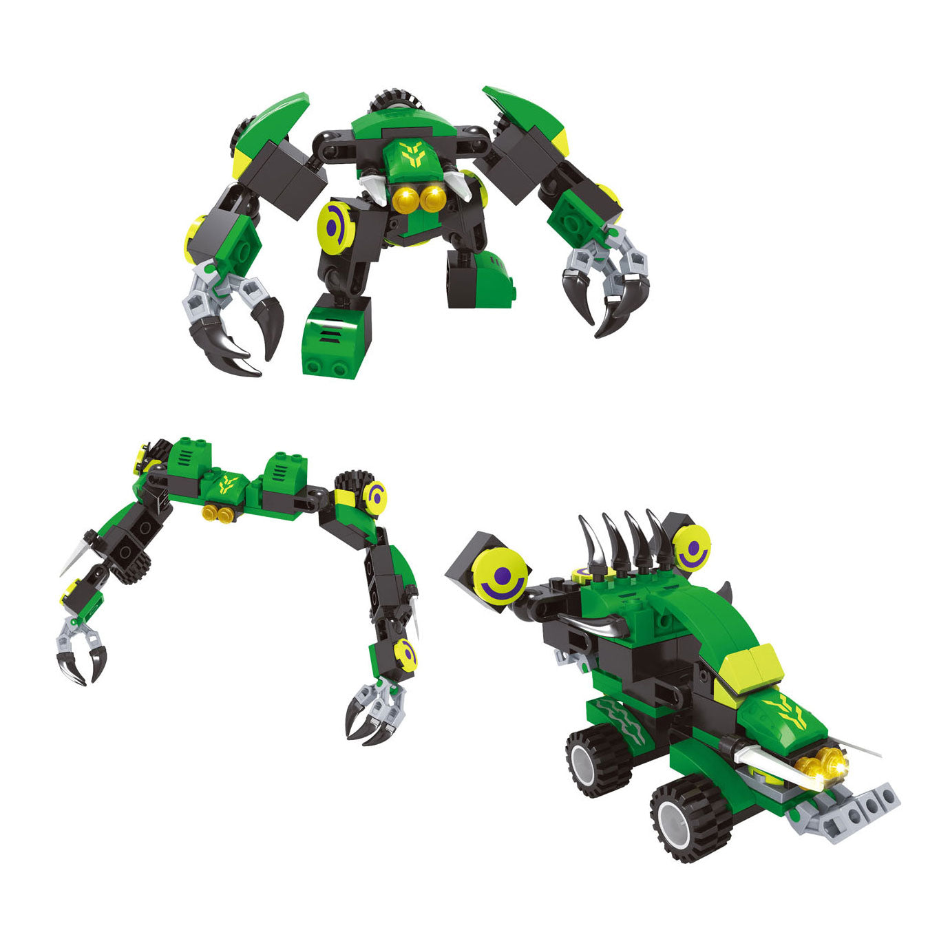 Juego de construcción titan transform green - 76 piezas.