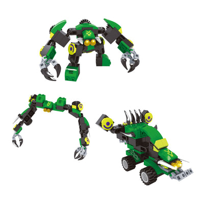 Set da costruzione Titan Transform Green - 76 pezzi.