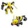 Juego de construcción de robot excavadora transformadora - 82 piezas.