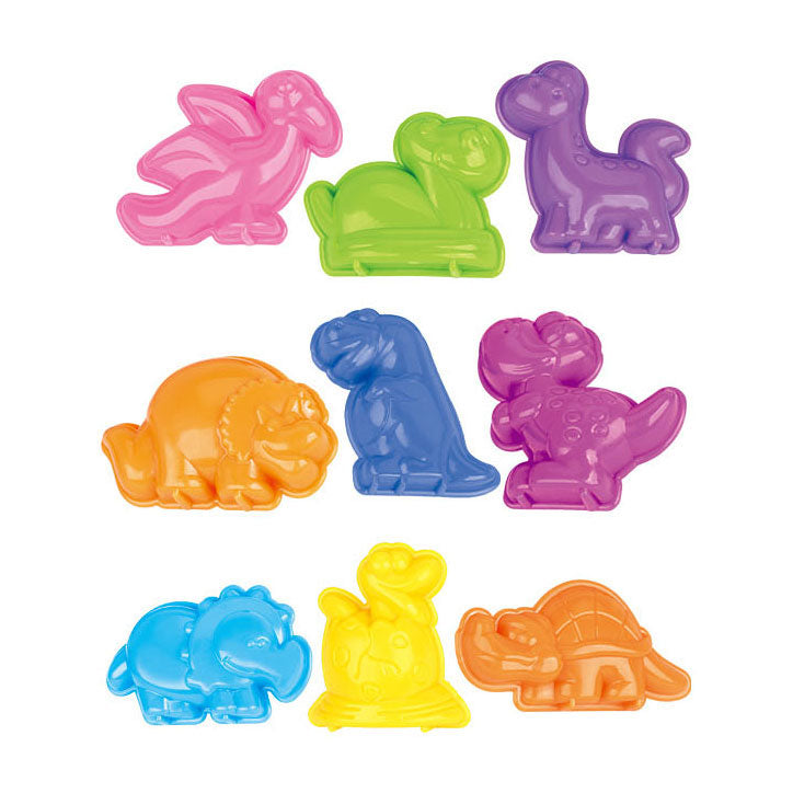 Gioca con la sabbia con 3 forme di dinosauro