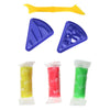 Set in argilla con 2 stampi per dessert e strumenti - 3 colori di argilla