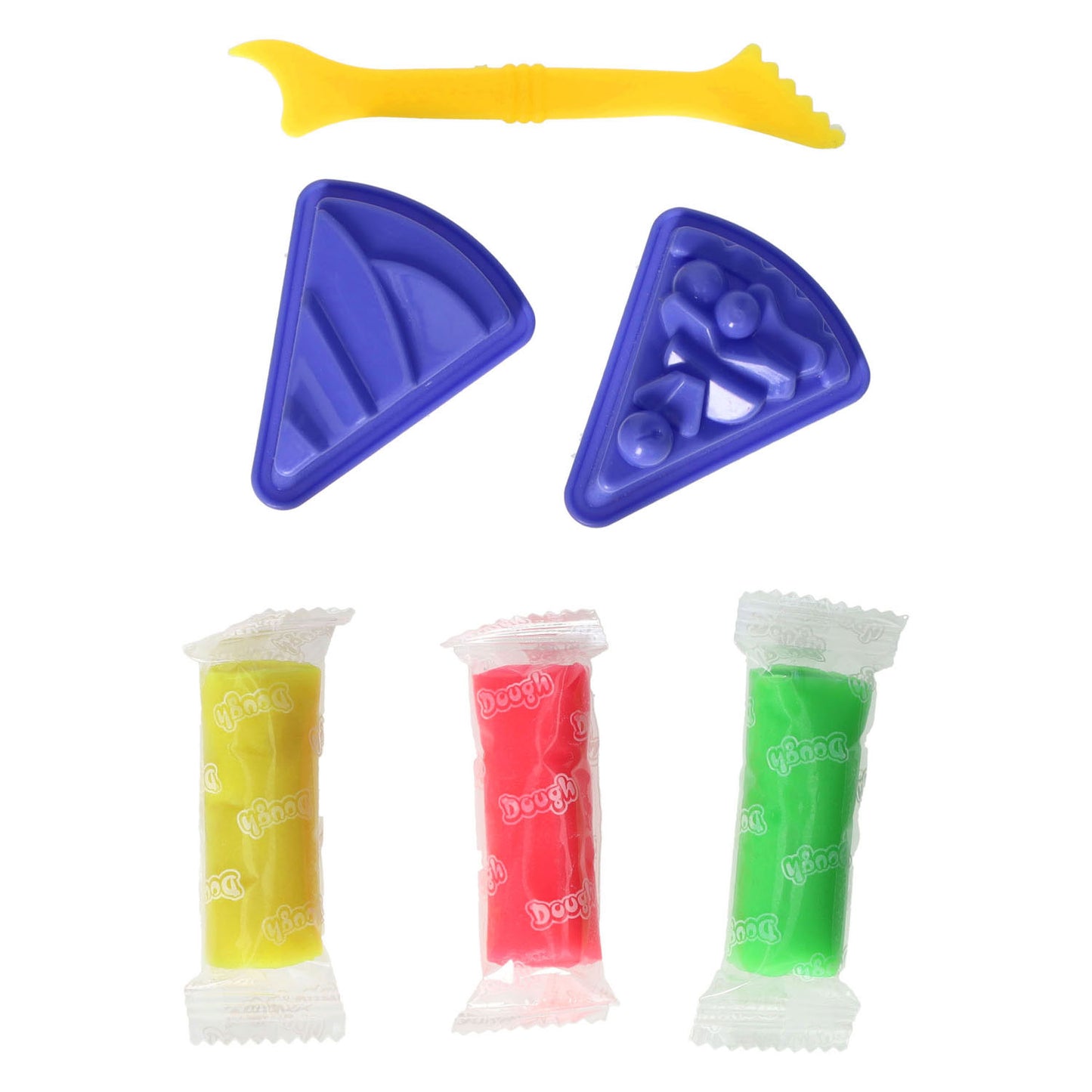 Set in argilla con 2 stampi per dessert e strumenti - 3 colori di argilla