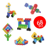 Building blocks, 68 pieces. - afbeelding 2