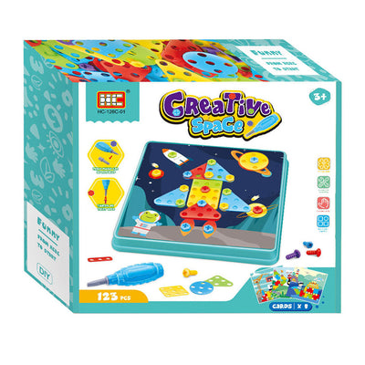 Set di viti 8 piastre blu, 123 pz.