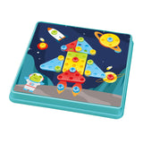 Schroefset 8 platen blauw, 123dlg. - afbeelding 1